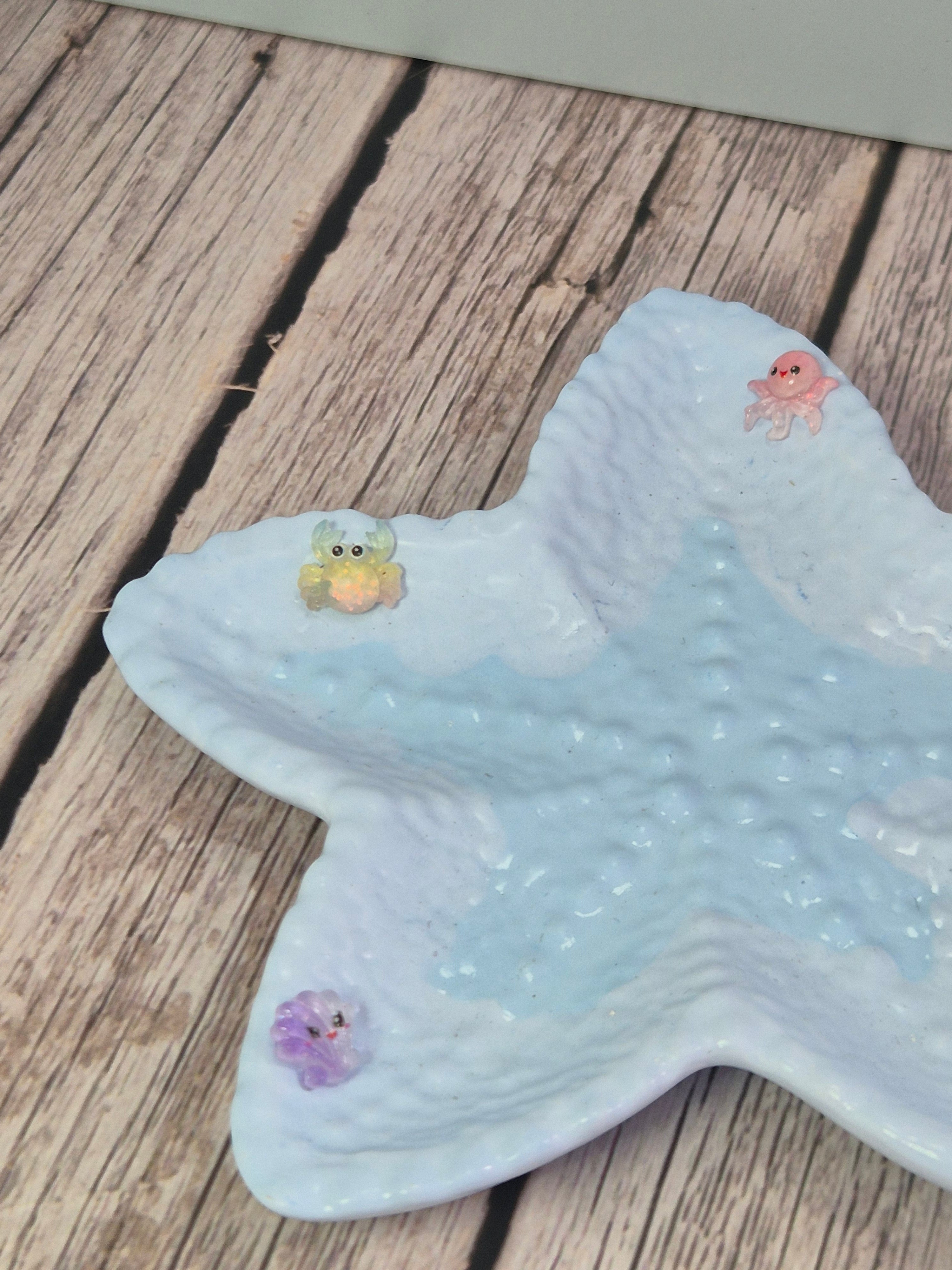 Blue Starfish Trinket Dish
