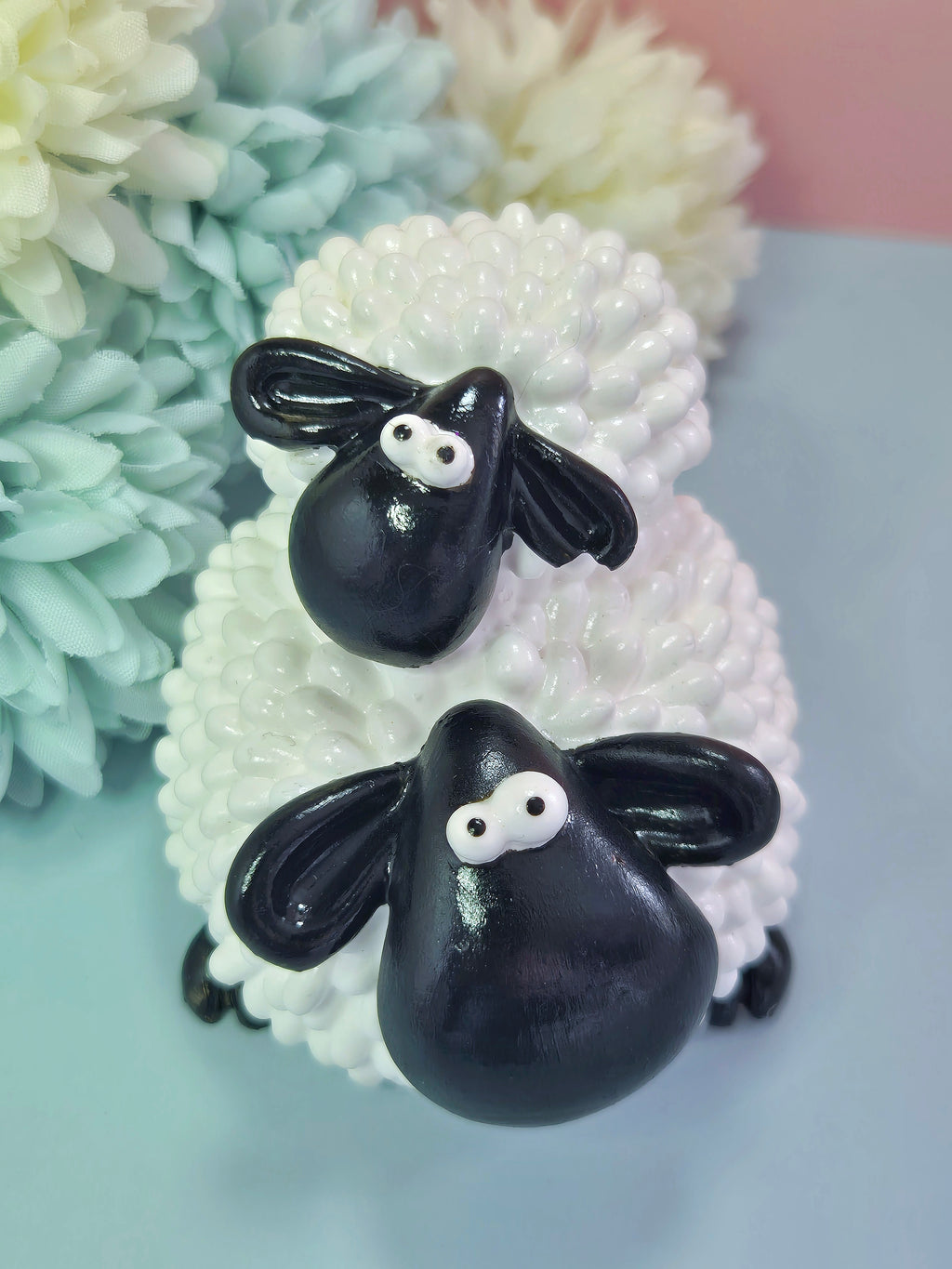 Daisy and Dottie Sheep Ornaments