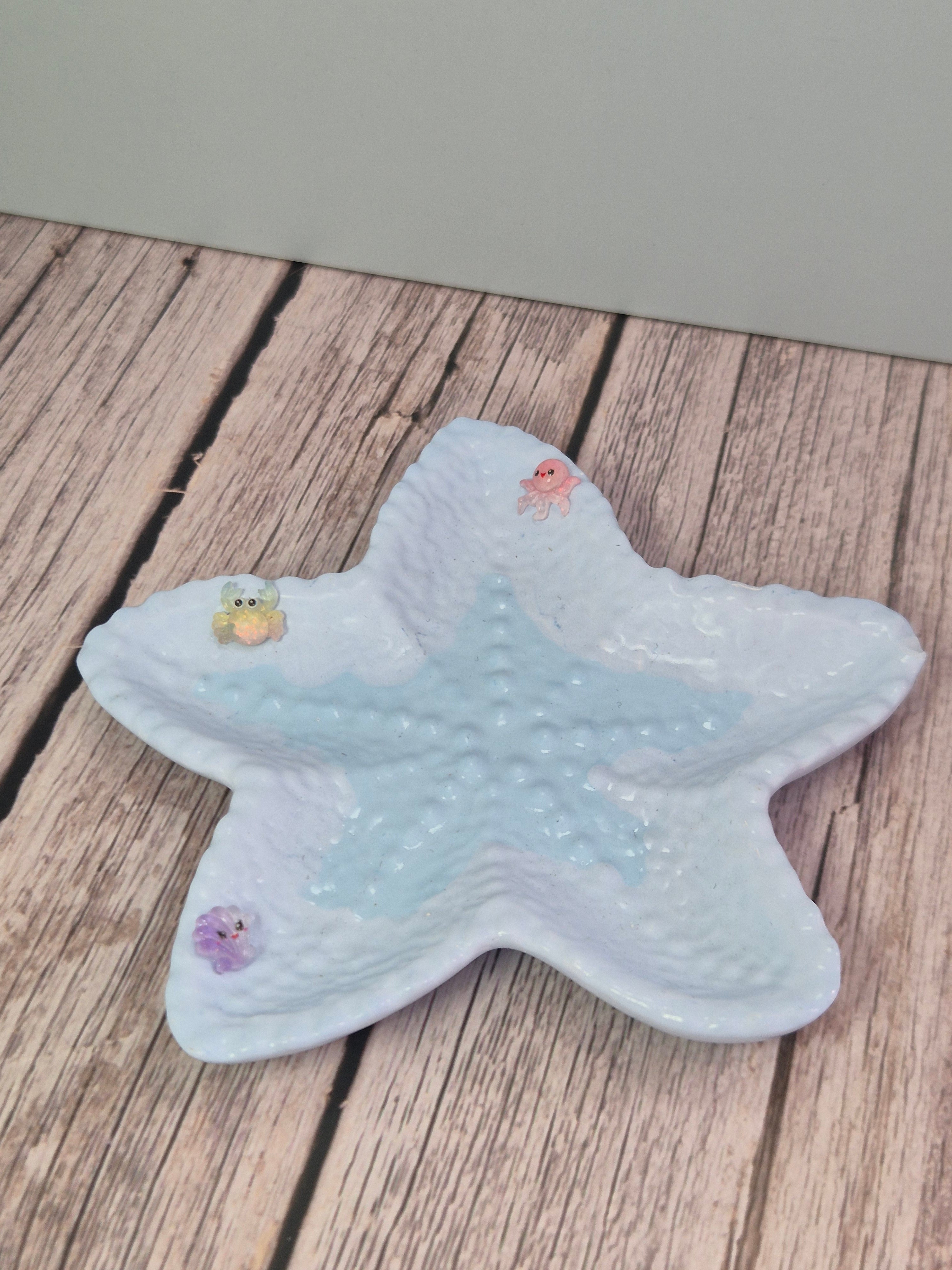 Blue Starfish Trinket Dish